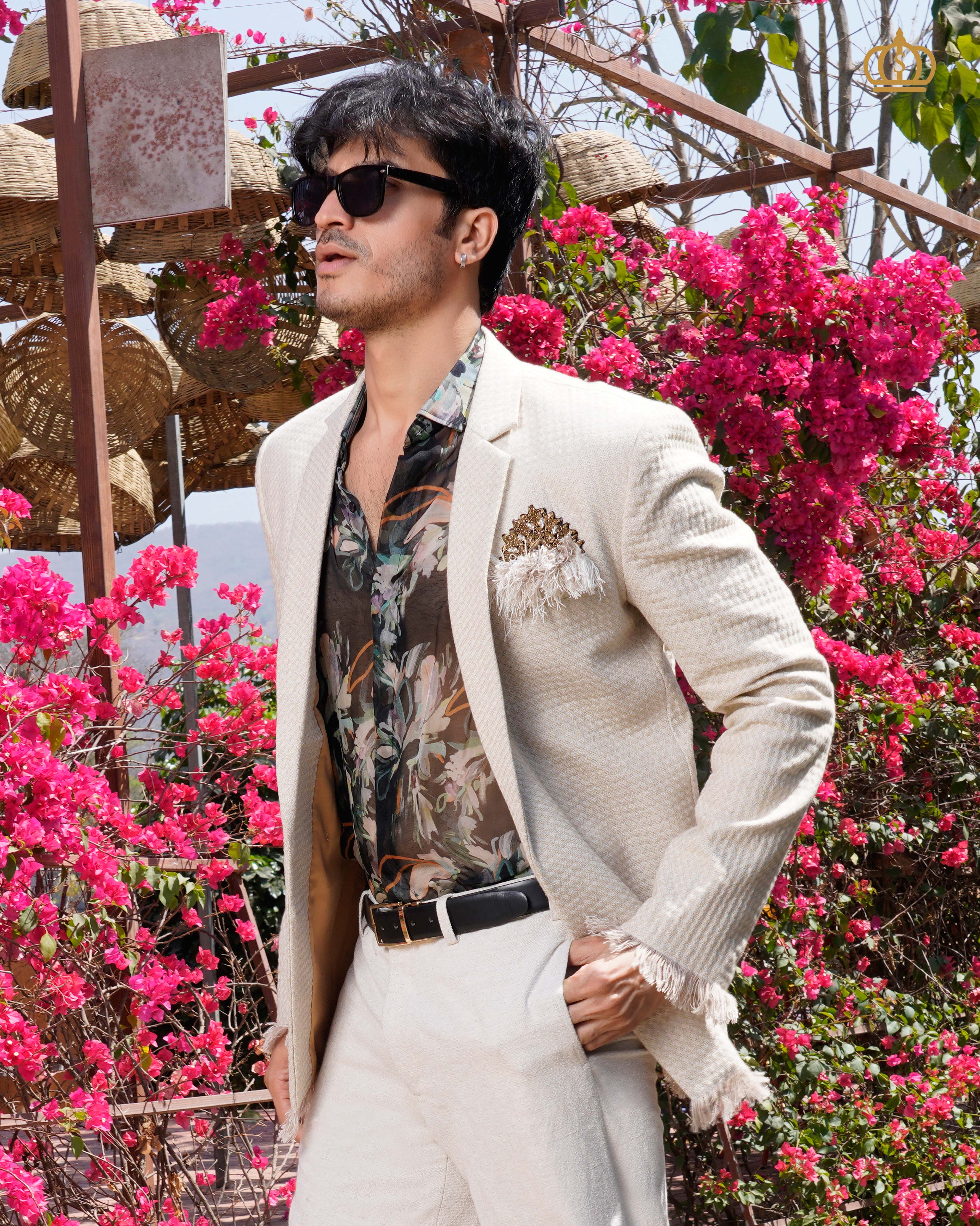 Label Surbhi Pansari The Art of Raw Threads SS26 menswear look 1